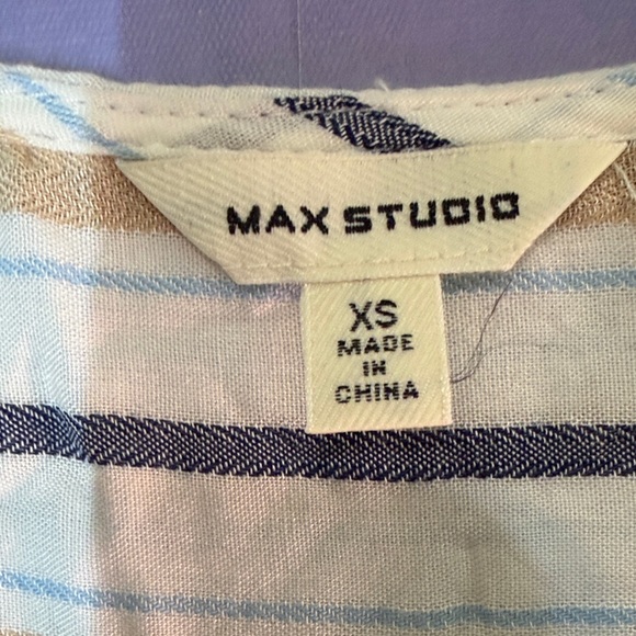 Madewell Multicolor Striped Wrap Blouse - Picture 2 of 4